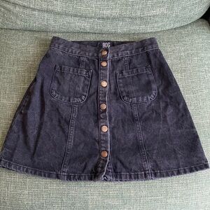 BDG Black Denim Skirt